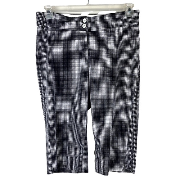 White House Black Market Pants - White House Black Market Capri Cropped Pants Women’s Size 10 Checked Gingham